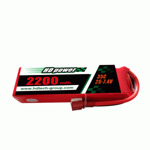 HD POWER 2200mAh 35C 2S 7,4V Lipobatterie