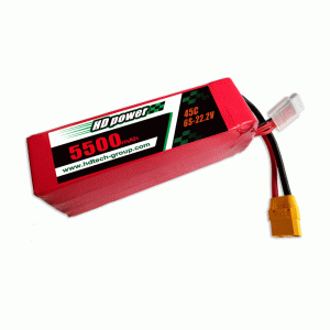 HD POWER 5500mAh 45C 6S 22.2V Lipoatterie